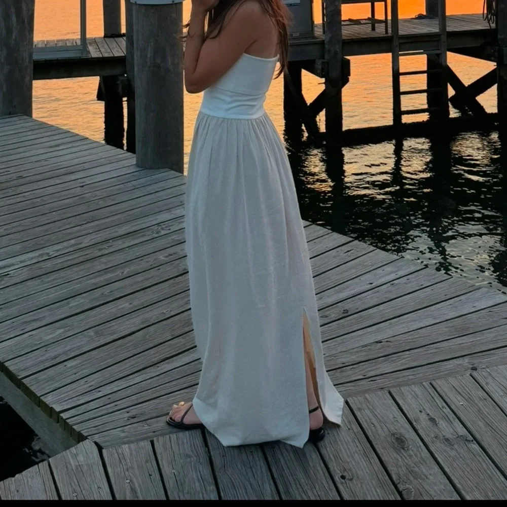 Robertson + Rodeo Lake Como Linen Ribbed Dress - Picture 3 of 3